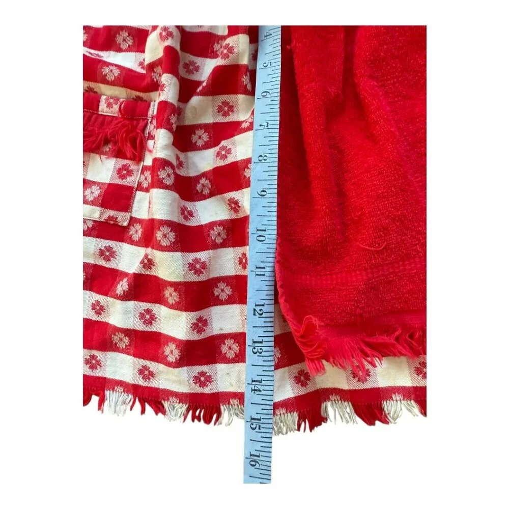 Vintage Gingham Checked Waist Apron‎